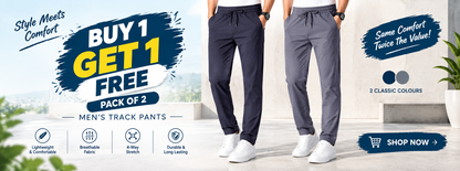 Men’s Track Pants Pack of 2 + Buy 1 Get 1 FREE