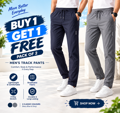 Men’s Track Pants Pack of 2 + Buy 1 Get 1 FREE
